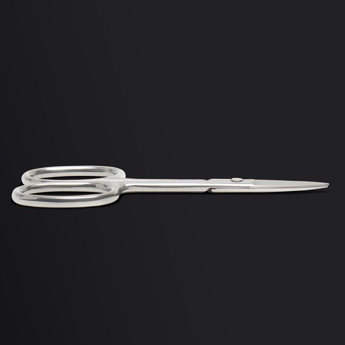 Ножницы маникюрные &laquo;Premium&raquo;, прямые, широкие, 9,5 см, на блистере, цвет серебристый