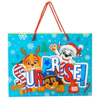 Новый год. Пакет-коробка "Surprise", 15х40х30 см, Paw Patrol Новый год. Пакет-коробка "Surprise", 15х40х30 см, Paw Patrol