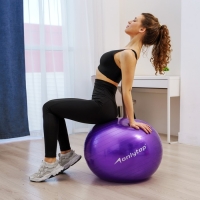 Фитбол ONLYTOP, d=65 см, 800 г, цвета МИКС Фитбол ONLYTOP, d=65 см, 800 г, цвета МИКС