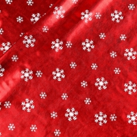 Лоскут для рукоделия «Белые снежинки», красный, 50 × 150 см Лоскут для рукоделия «Белые снежинки», красный, 50 × 150 см