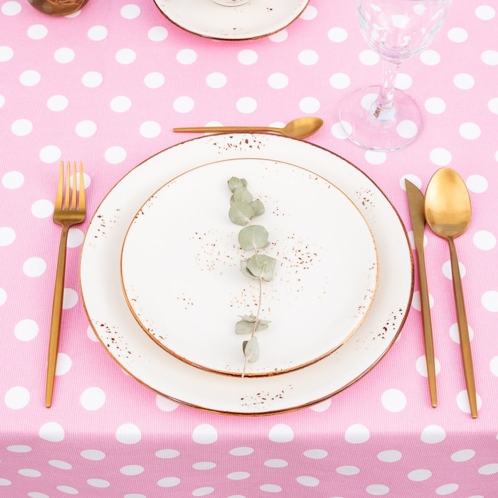 Скатерть Доляна &laquo;Капкейк&raquo; 150х180 см, 100% хлопок