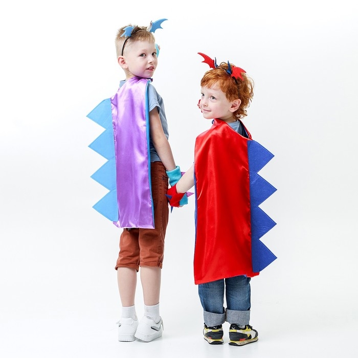 Карнавальный набор «Дракон огня», плащ и ободок Карнавальный набор «Дракон огня», плащ и ободок