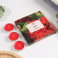 Набор чайных свечей ароматизированных "Пион", 10гр, 9штук Набор чайных свечей ароматизированных "Пион", 10гр, 9штук