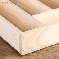 Подставка под столовые приборы, деревянная, 35&times;26&times;5 см