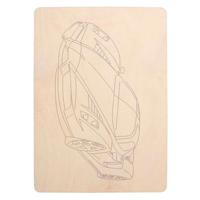 Набор досок для выжигания «Машинки» 5 шт. формат А4, 3 мм Набор досок для выжигания «Машинки» 5 шт. формат А4, 3 мм