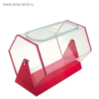 Лототрон 33&times;23&times;35 см, цвет основания розовый, оргстекло 2 мм, В ЗАЩИТНОЙ ПЛЁНКЕ