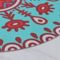 Салфетки сервировочные на стол Доляна «Колли», 4 шт, d=38 см, цвет бирюзовый Салфетки сервировочные на стол Доляна «Колли», 4 шт, d=38 см, цвет бирюзовый