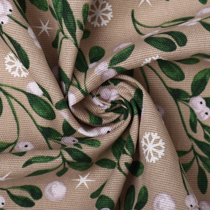 Шторы для кухни "Доляна" Frosty berries с подхватами 150х180 см- 2 шт 164г/м2, 100% хл., рог 1047250