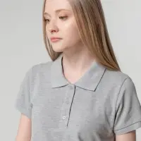 Рубашка поло женская Virma lady, серый меланж, размер 3XL