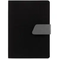 Ежедневник Boom, недатированный, черный с серым