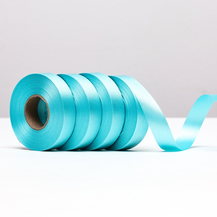 Лента для декора и подарков, ментол, 2 см х 45 м Лента для декора и подарков, ментол, 2 см х 45 м