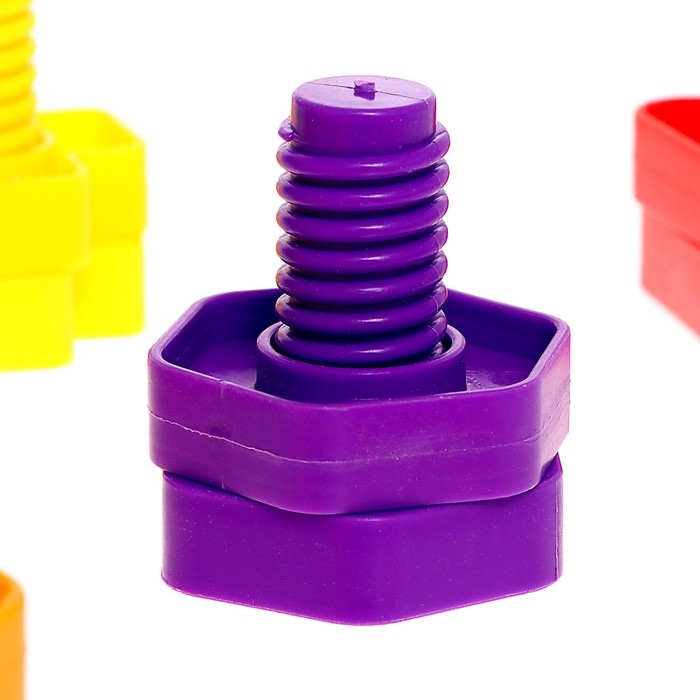 Конструктор &laquo;Болты и гайки&raquo;, 10 карточек, транспорт