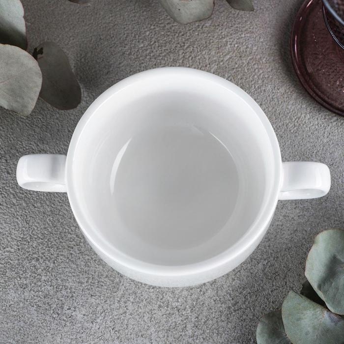 Бульонница фарфоровая Wilmax Stella, 270 мл, d=10 см, цвет белый