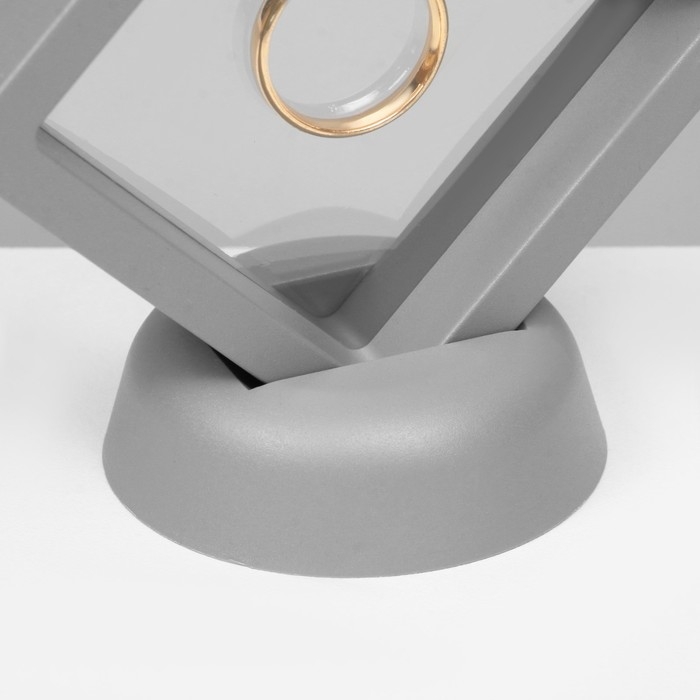 Подставка для украшений &laquo;Ромб&raquo;, 7&times;2,5&times;7 см, цвет серый