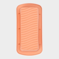 Форма для выпечки Доляна &laquo;Хлеб. Полосы&raquo;, силикон, 27,5&times;13,5&times;7 см, внутр.размер 23,5&times;11 см, цвет персиковый