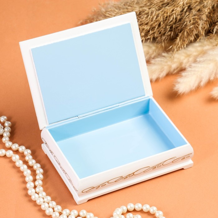 Шкатулка &laquo;Нежные розы&raquo;, белая, 10&times;14 см, лаковая миниатюра