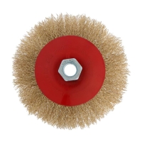 Щетка металлическая для УШМ ЛОМ, "тарелка", М14, 125 мм Щетка металлическая для УШМ ЛОМ, "тарелка", М14, 125 мм