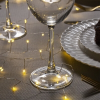 Гирлянда «Мишура» 2 м роса, IP20, серебристая нить, 50 LED, батарейки CR2032х2 (в комплекте), свечение тёплое белое Гирлянда «Мишура» 2 м роса, IP20, серебристая нить, 50 LED, батарейки CR2032х2 (в комплекте), свечение тёплое белое