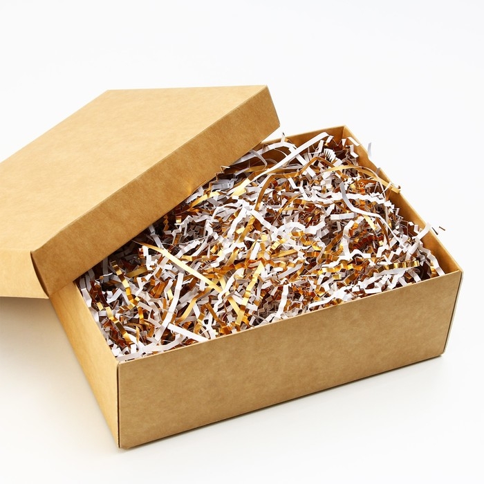 Наполнитель для шаров и подарков, упаковка, &laquo;Золотой фейерверк&raquo; , 15 х 26 см