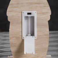 Светодиодная фигура &laquo;Снеговик&raquo; 11 &times; 30 &times; 5 см, дерево, батарейки АААх2 (не в комплекте), свечение тёплое белое