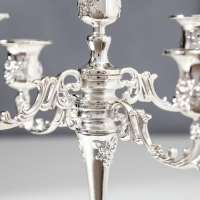 Подсвечник металл на 5 свечей "Розовый вечер" цвет серебро 20,5х21х21 см Подсвечник металл на 5 свечей "Розовый вечер" цвет серебро 20,5х21х21 см