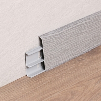 Плинтус напольный 85мм 2,2м "Деконика", 210 Дуб Пепельный Плинтус напольный 85мм 2,2м "Деконика", 210 Дуб Пепельный