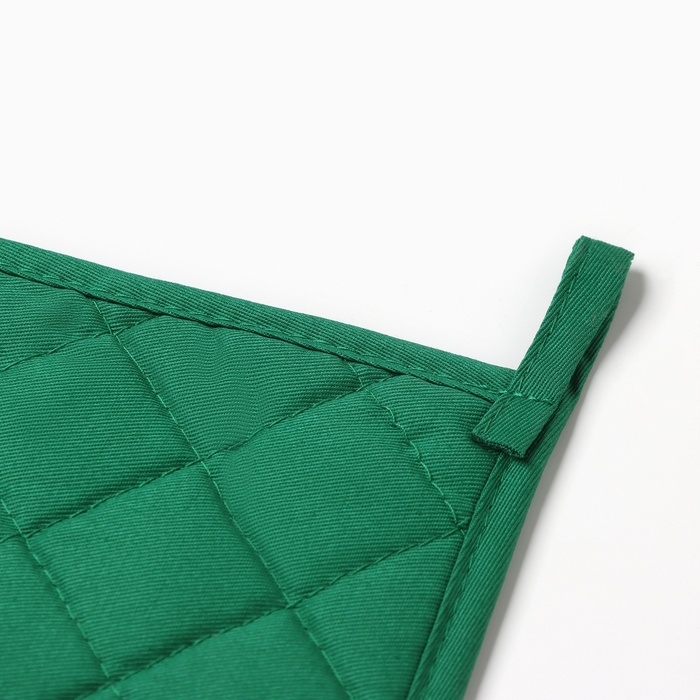 Прихватка "Новогодние зайчики" саржа, 19х19см,100% х/л,ватин 250г/м2