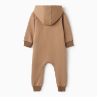 Комбинезон детский MINAKU, цвет кофейный, рост 80-86
