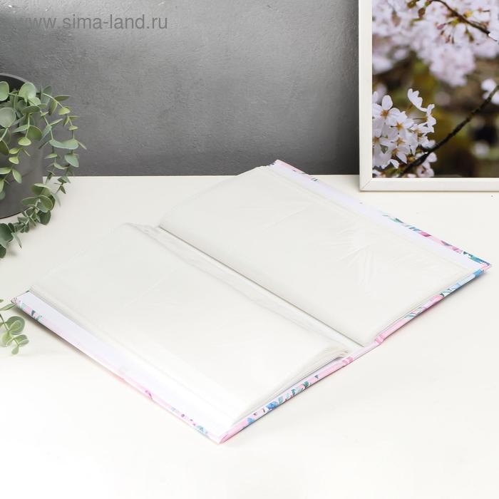 Фотоальбом на 300 фото 10х15 см "Бабочки и цветы" 33,5х17,5 см