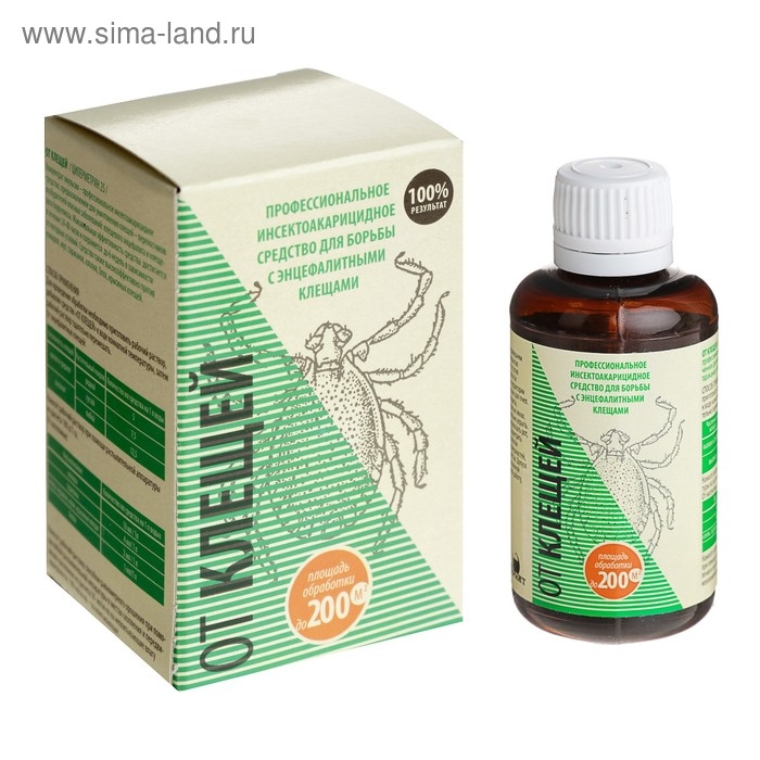 Концентрат от энцефалитных клещей Концентрат от энцефалитных клещей ""От клещей", коробка, 50 мл