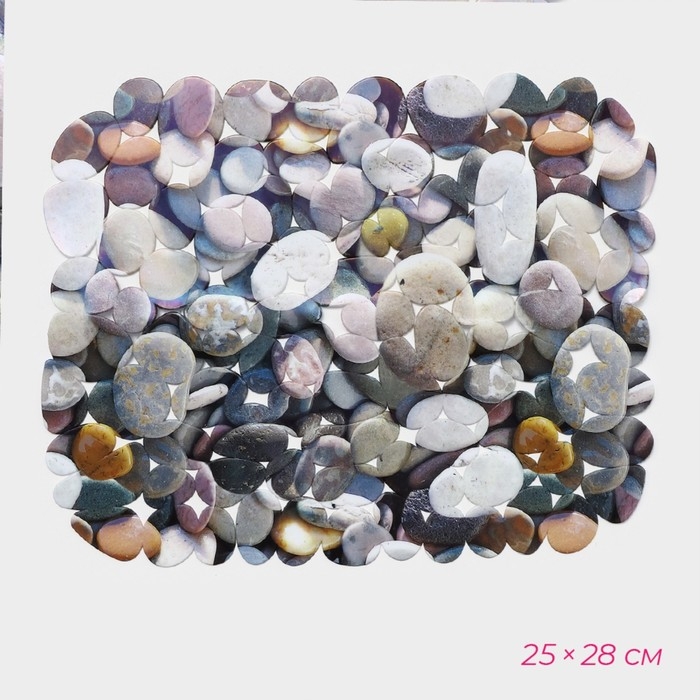 Решётка в раковину Доляна &laquo;Галька&raquo;, 25&times;28 см