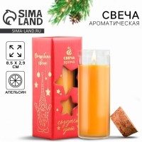 Новогодняя свеча в колбе &laquo;Апельсин&raquo;