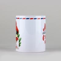 Кружка новогодняя керамическая &laquo;Письмо&raquo;, 320 мл, цвет белый