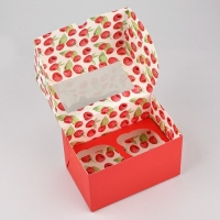 Коробка для капкейков складная с двусторонним нанесением &laquo;Для тебя&raquo;, 16 &times; 10 &times; 10 см