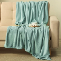 Плед Этель цв.мятный 200*220 см,100% п/э, корал-флис 220 гр/м2