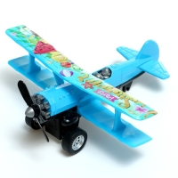 Самолёт металлический &laquo;Кукурузник&raquo;, инерционный, цвет МИКС