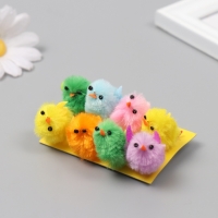 Сувенир цыпа (набор 8 шт) "Цыплята с крылышками" h=3 см МИКС Сувенир цыпа (набор 8 шт) "Цыплята с крылышками" h=3 см МИКС