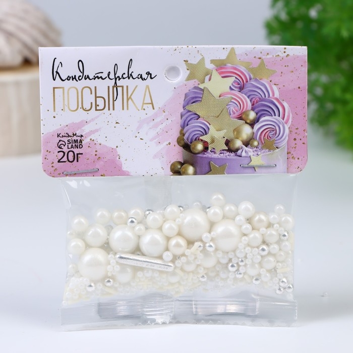 Кондитерская посыпка &laquo;Белый танец&raquo;, 20 г