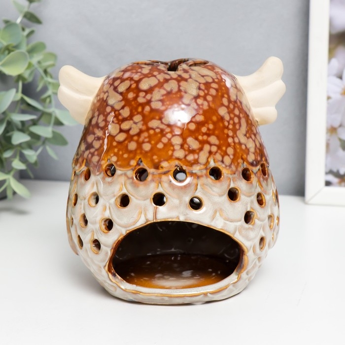 Подсвечник керамика на 1 свечу Подсвечник керамика на 1 свечу "Лесной филин" 15х12х12 см