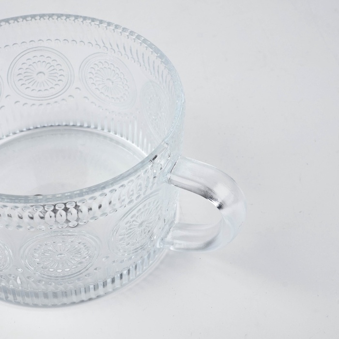 Кружка с крышкой стеклянная Дорого внимание &laquo;With love&raquo;, 450 мл