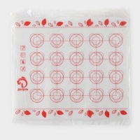 Армированный коврик для выпечки макаронс Доляна «Макарон», силикон, 29,3×26 см Армированный коврик для выпечки макаронс Доляна «Макарон», силикон, 29,3×26 см