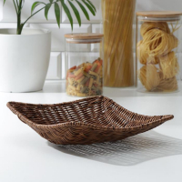 Корзинка для подачи Доляна &laquo;Огайо&raquo;, 25&times;25&times;8 см, квадратная, цвет коричневый