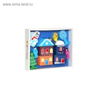 Конструктор деревянный &laquo;Цветной городок Новогодний&raquo;