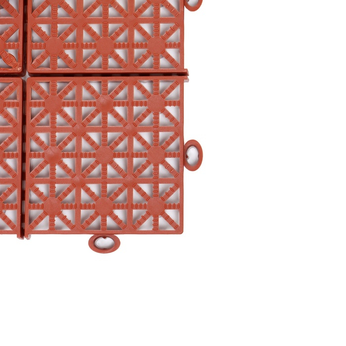 Универсальное покрытие POL-PLAST 30 х 30 см, терракот, набор 9 шт.