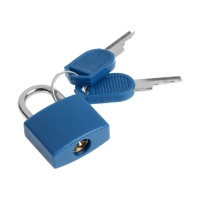 Замок навесной для чемодана, малый, синий Замок навесной для чемодана, малый, синий