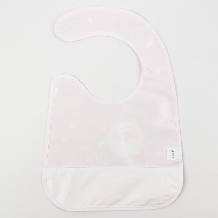 Нагрудник &laquo;Мой 1 Новый Год&raquo; непромокаемый на липучке, ПВХ, новогодняя подарочная упаковка, Крошка Я