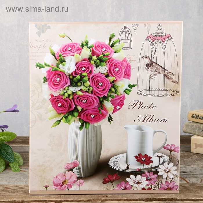 Фотоальбом на 500 фото 10х15 см "Романтичное утро" в коробке МИКС 33,5х30х5,5 см