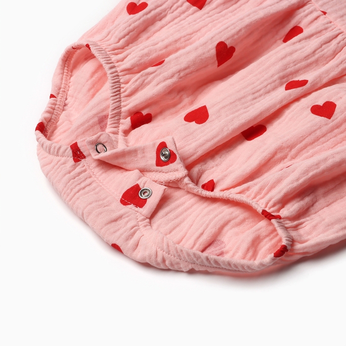 Комплект (боди и повязка) Крошка Я Комплект (боди и повязка) Крошка Я "Муслин", р. 68-74, цвет розовый