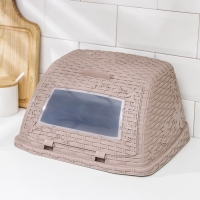 Хлебница &laquo;Плетёнка&raquo;, 26&times;33&times;19 см, цвет светло-коричневый