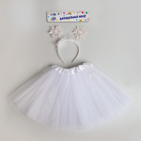 Новогодний карнавальный набор «Снежинка», с диодами (ободок + юбка), на новый год Новогодний карнавальный набор «Снежинка», с диодами (ободок + юбка), на новый год